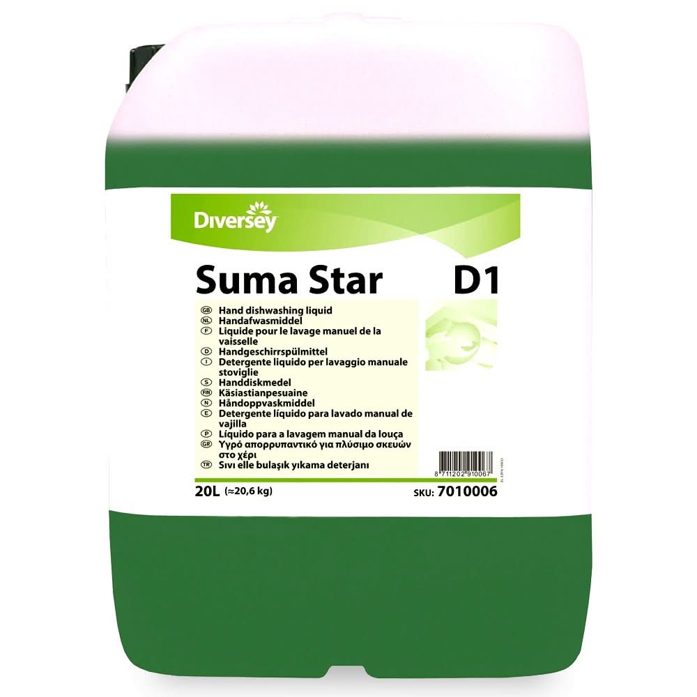 Suma Star D1 - Detergent lichid concentrat manual pentru vase profesional 20L Detergenti Nati Shop