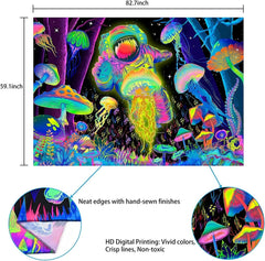 Tapiserie alishomtll black light abstract wall art Casa - Accesorii si Decoratiuni Naty Shop