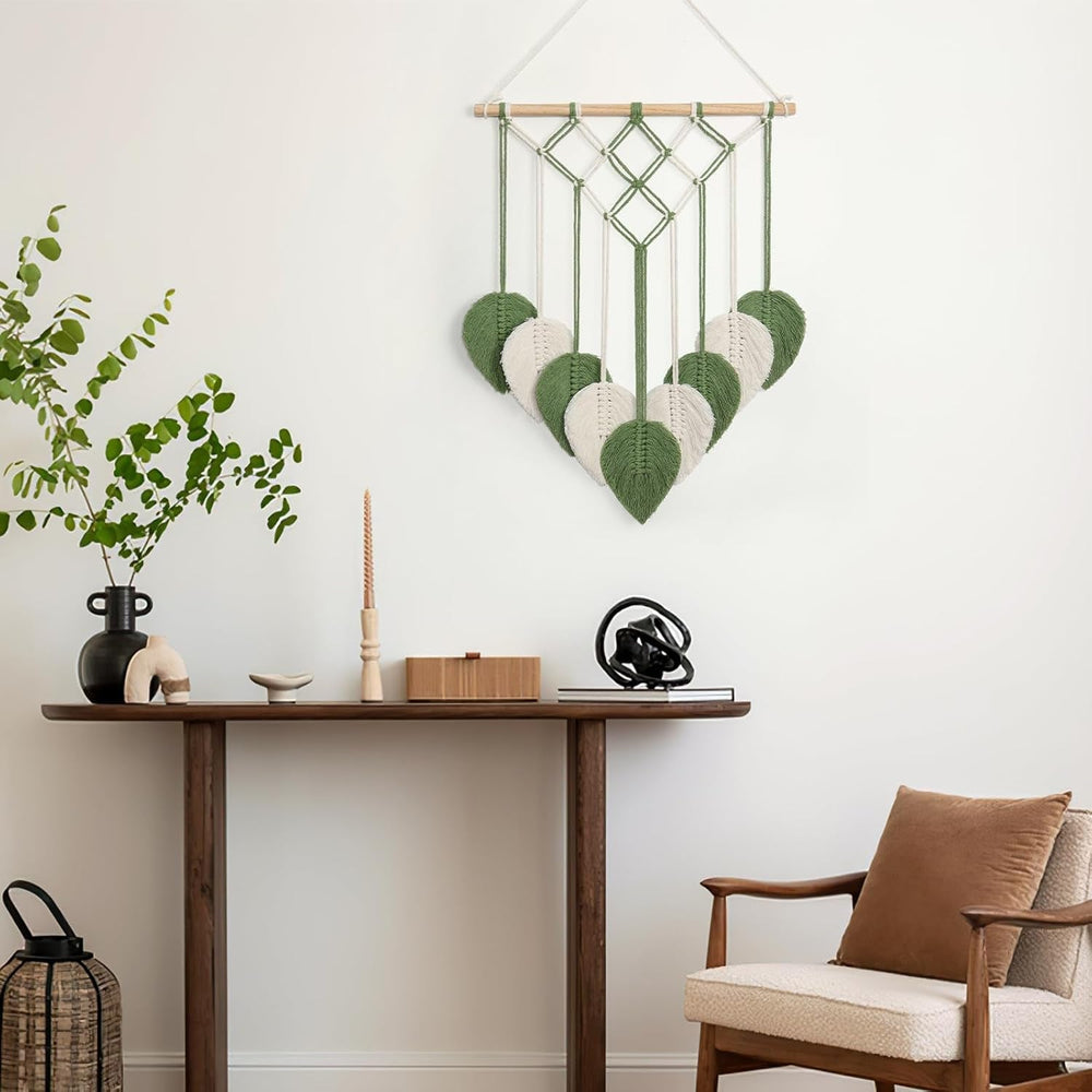 Tapiserie astnic tapiterie frunze verzi tesute Casa - Accesorii si Decoratiuni Naty Shop