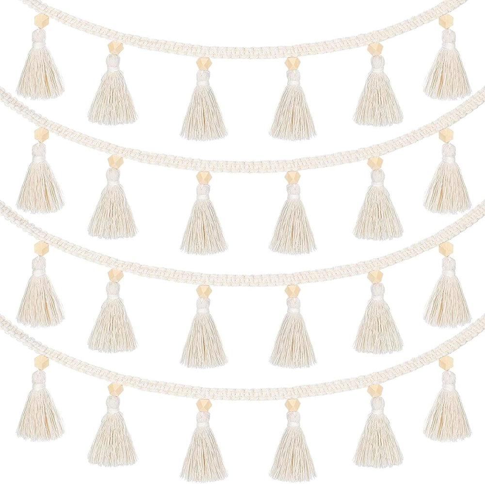 Tapiserie bucati franjuri ghirlanda banner bumbac tesute Casa - Accesorii si Decoratiuni Naty Shop Default Title