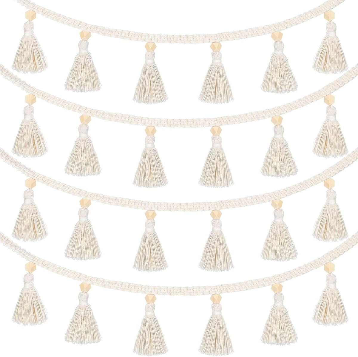 Tapiserie bucati franjuri ghirlanda banner bumbac tesute Casa - Accesorii si Decoratiuni Naty Shop Default Title