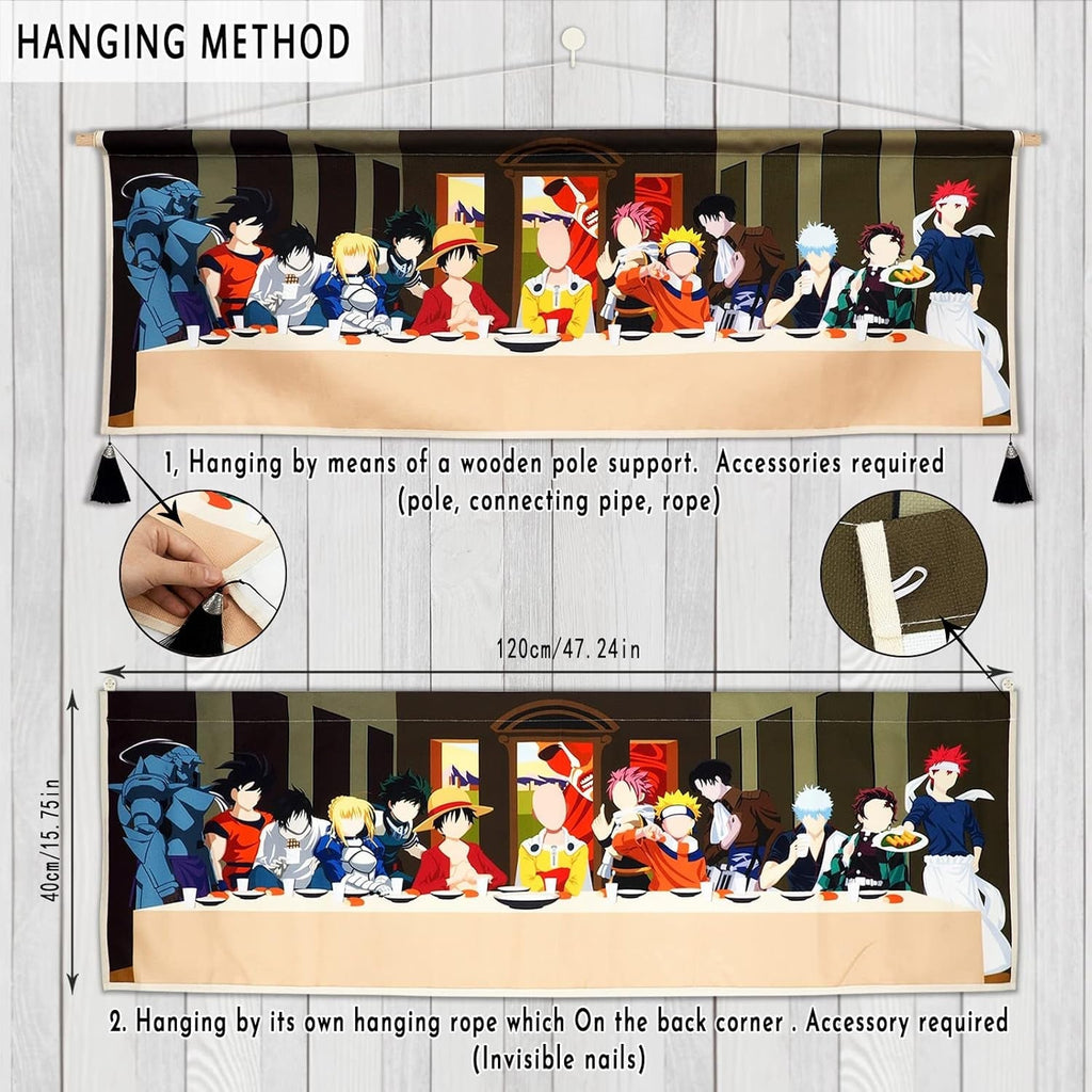 Tapiserie hanging canvas wall art pictura anime caractere Casa - Accesorii si Decoratiuni Naty Shop