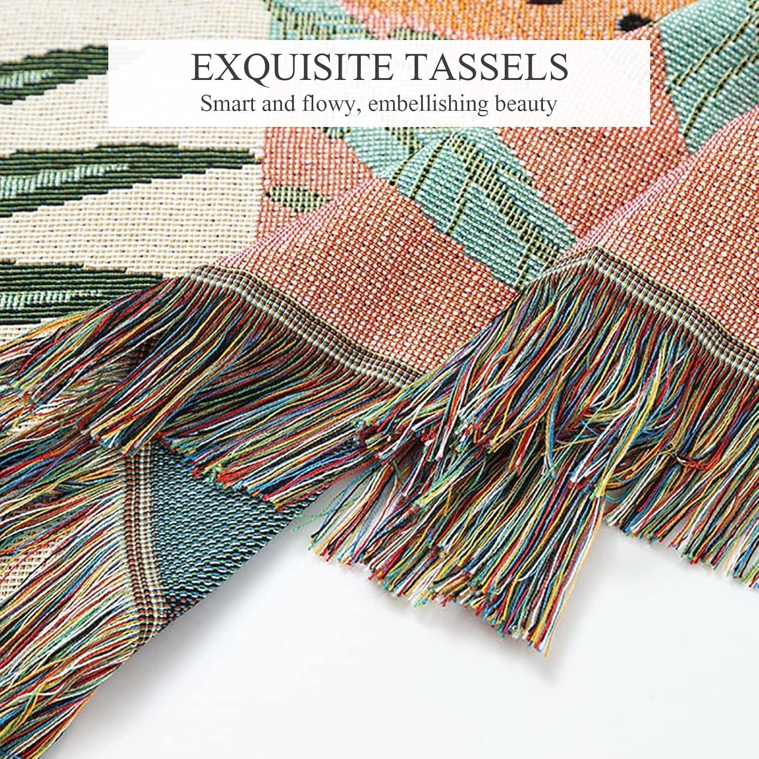 Tapiserie lumisyne double sided bumbac tesute patura arunca Casa - Accesorii si Decoratiuni Naty Shop