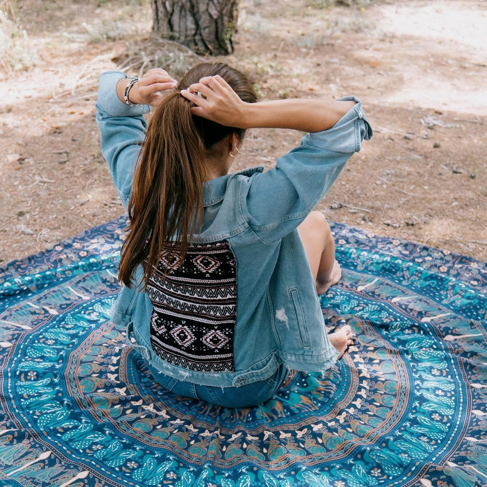 Tapiserie momomus mandala bumbac colorat desene orientale Casa - Accesorii si Decoratiuni Naty Shop