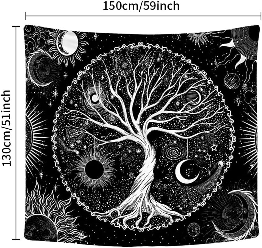 Tapiserie sequpr copac viata soare luna Casa - Accesorii si Decoratiuni Naty Shop
