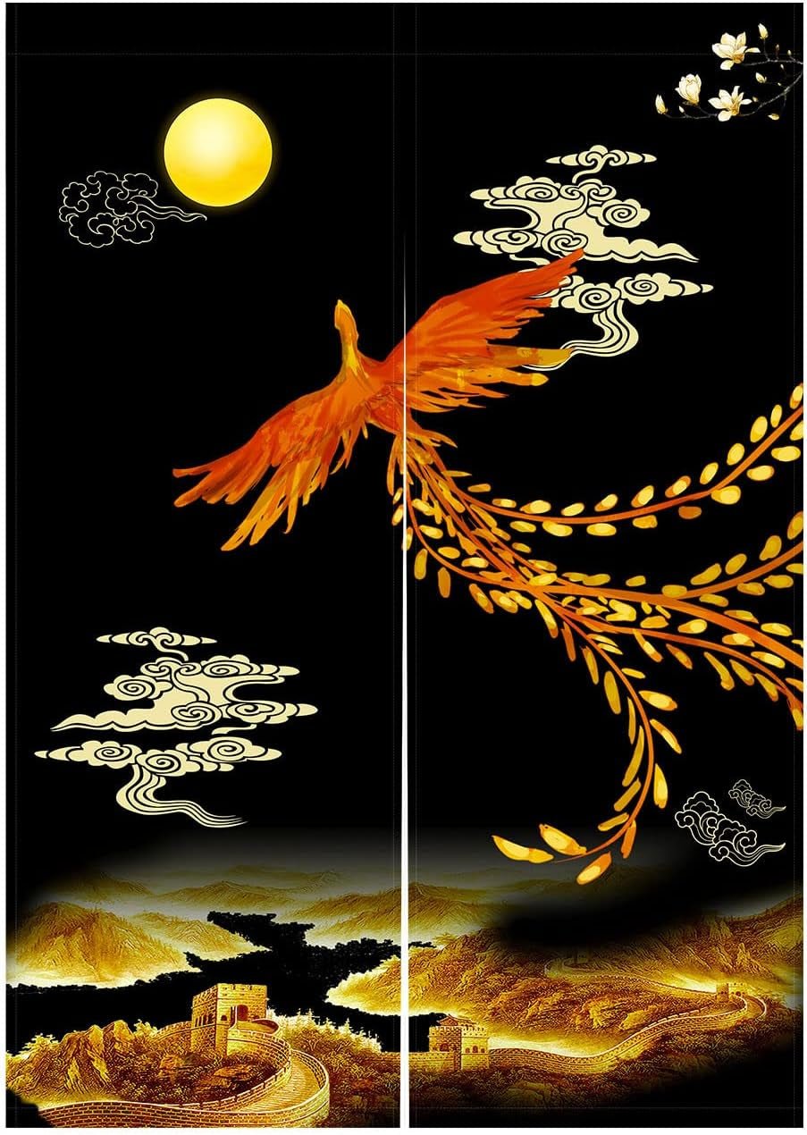 Tapiserie stilul japonez noren lunga groasa usa separare Casa - Accesorii si Decoratiuni Naty Shop H120 X W85 Cm (pachet de 1)