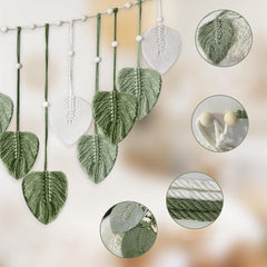 Tapiserie suspensie decoratie frunze tesute Casa - Accesorii si Decoratiuni Naty Shop