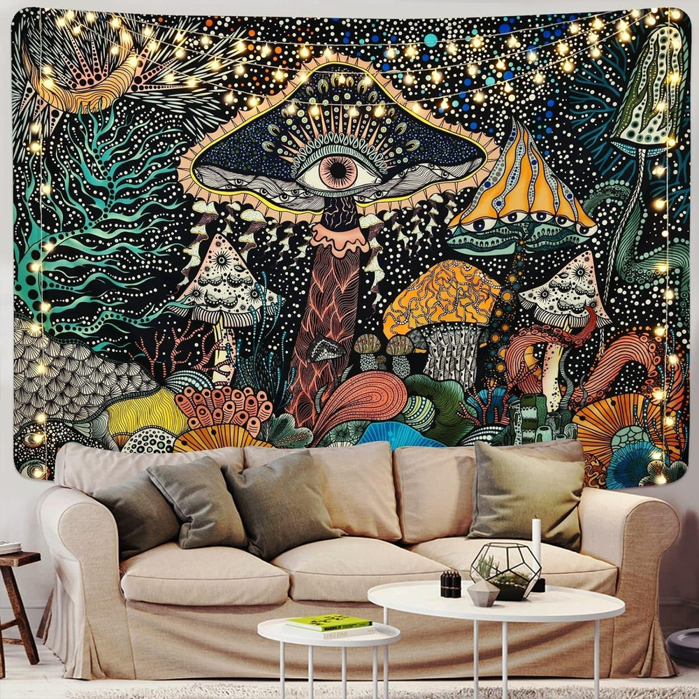 Tapiserie yrendenge mushroom eyes wall cloth sea creatures Casa - Accesorii si Decoratiuni Naty Shop
