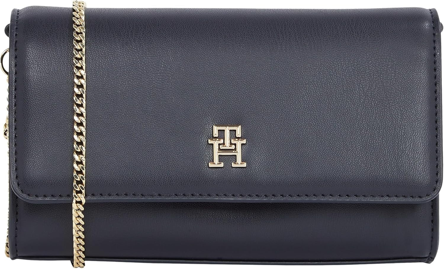 Tommy Hilfiger geantă de umăr Eternity Chain Crossover lanț de umăr Genti Femei Naty Shop Albastru (Space Blue)