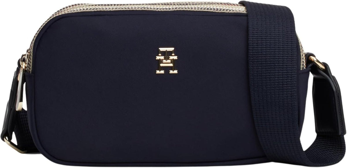 Tommy Hilfiger geanta de umăr Poppy Camera Bag Small Genti Femei Naty Shop Albastru (Space Blue)
