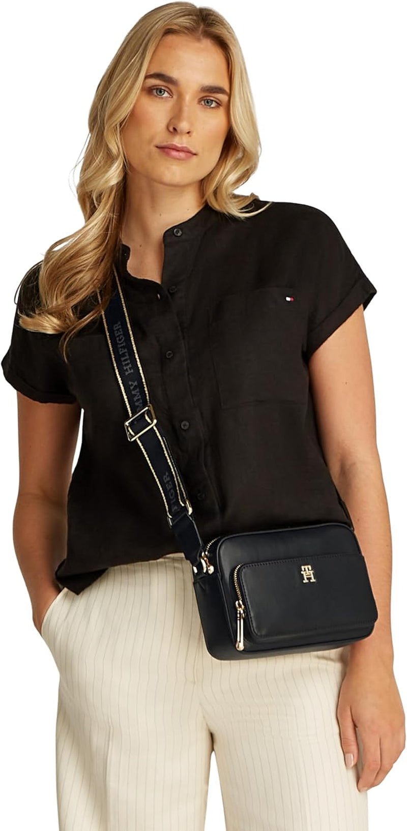 Tommy Hilfiger Ladies Th Joy Camera Bag Aw0aw16812 Crossover Bagaje și echipament de călătorie Naty Shop