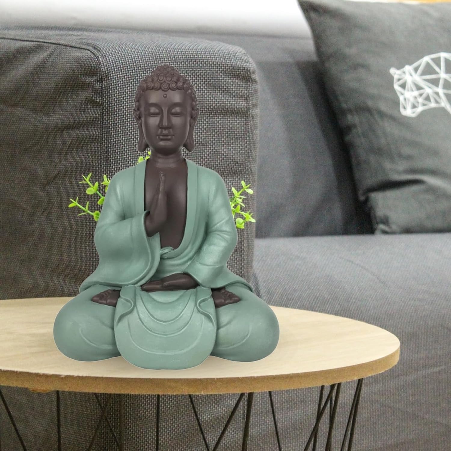 Zen Arôme SBM5 Statuie Zen Bodhi, verde/maro, 20 cm înălțime Statuete si sculpturi Naty Shop